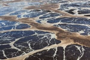 Rejets de chlorures dans une station d’épuration : mousse en surface